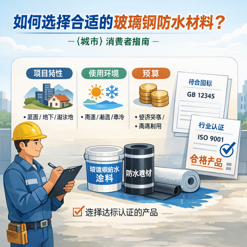 如何判定玻璃钢防水材料的合格标准? 鄂州 消费者指南