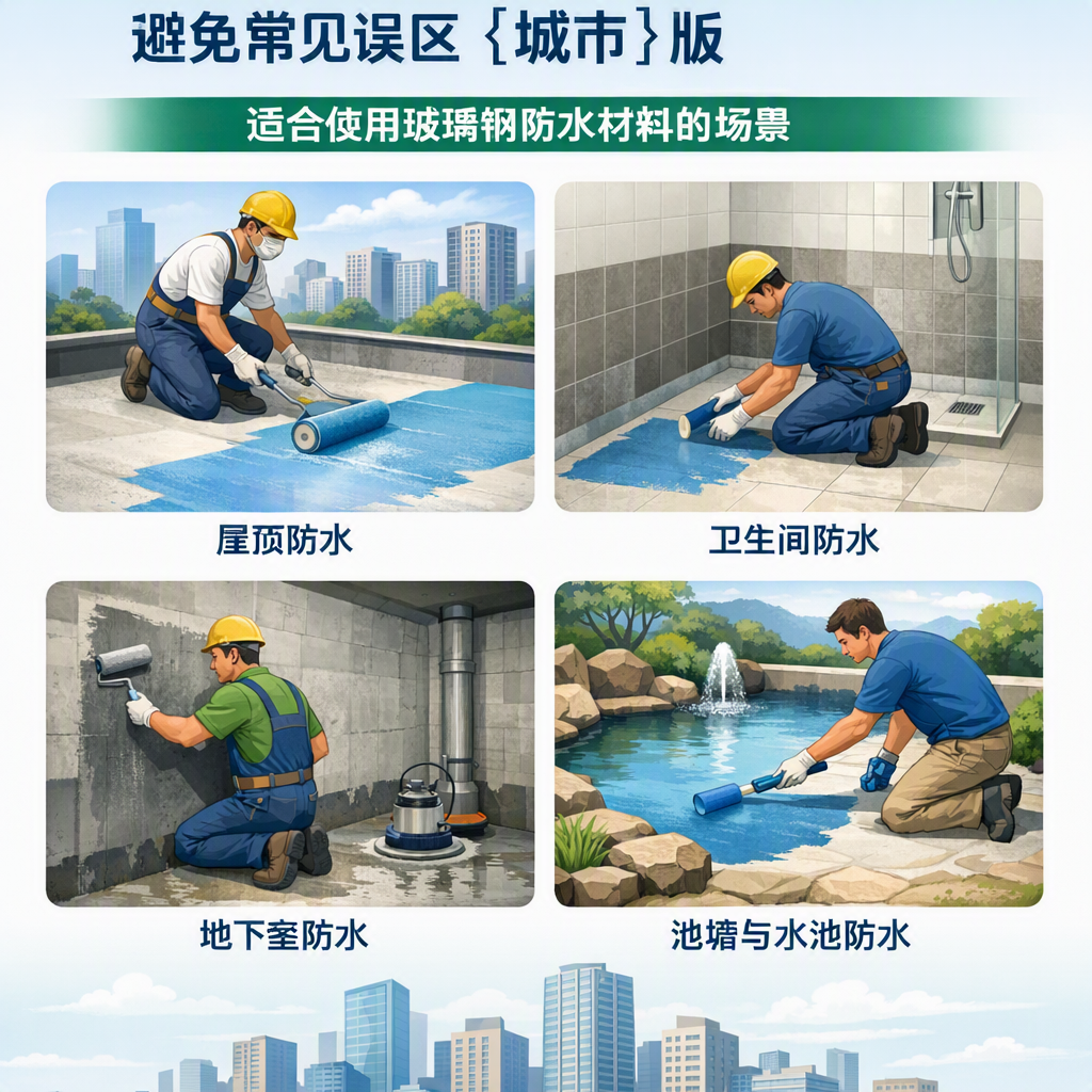 玻璃钢防水材料施工注意事项,避免常见误区 鄂州 版