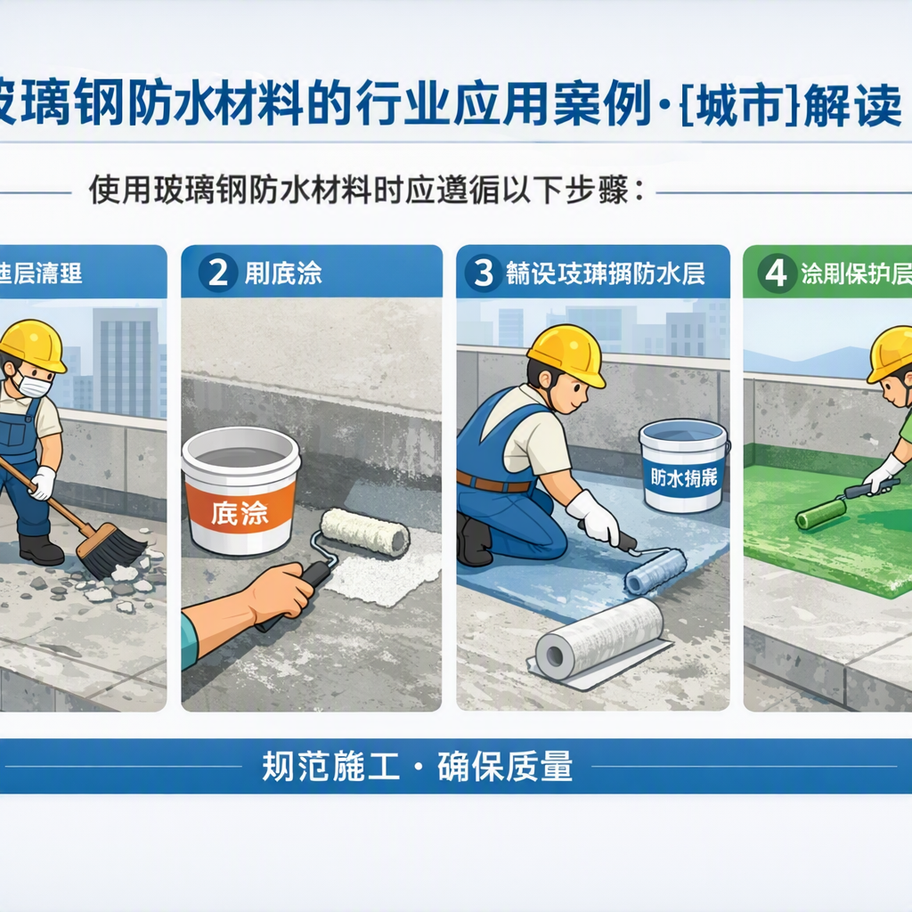 玻璃钢防水材料的行业应用案例，鄂州解读