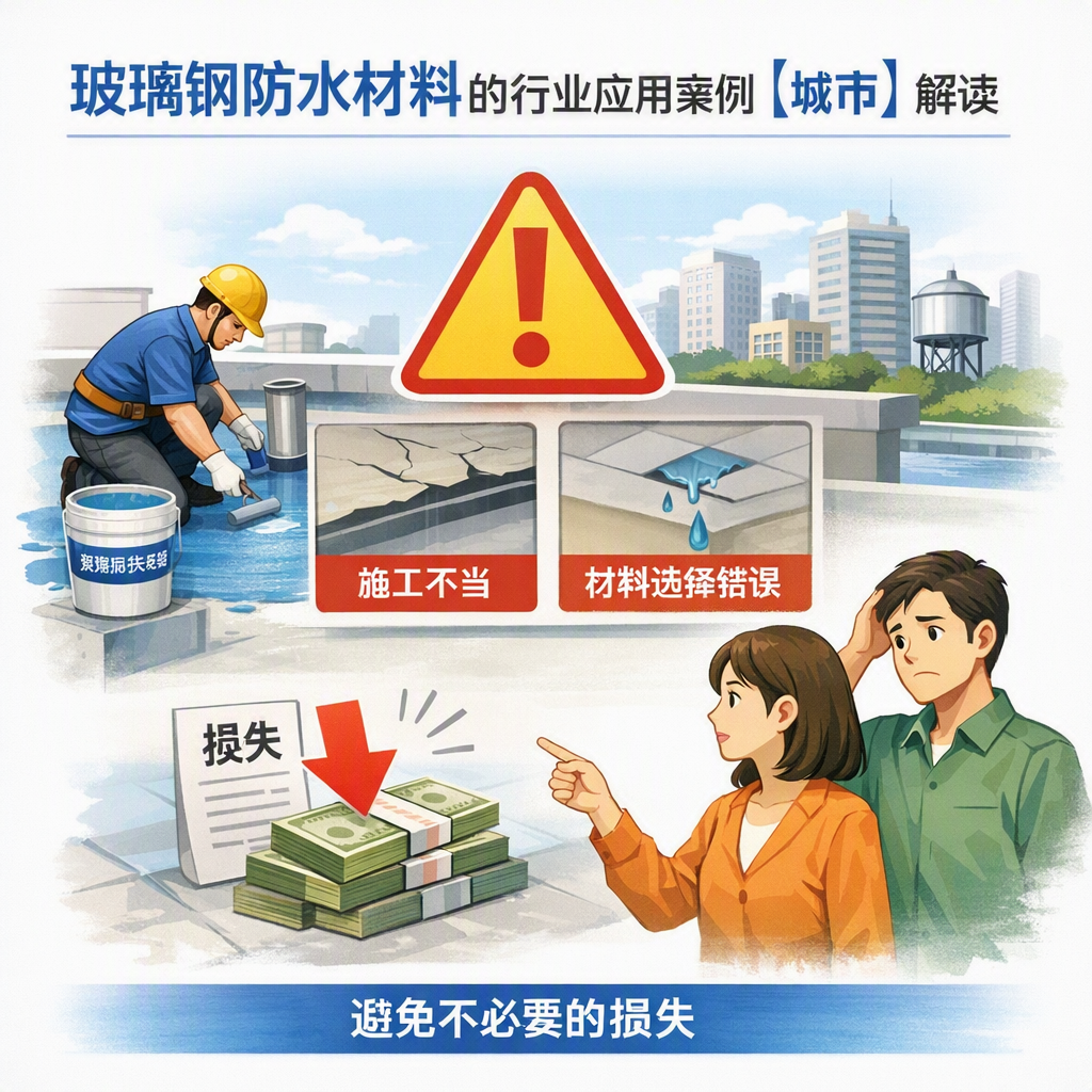 玻璃钢防水材料的行业应用案例，鄂州解读